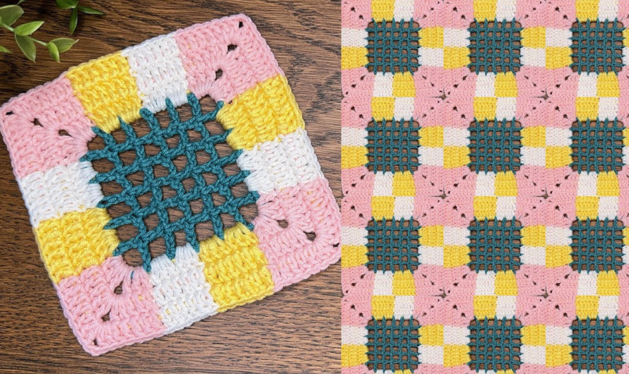 🤩Modern Granny Square Design ,Easy Crochet for Beginners💖