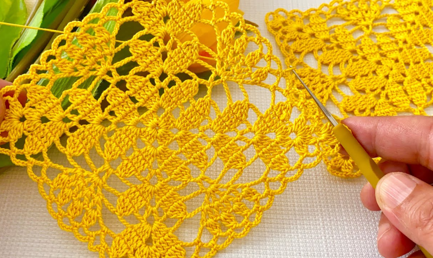 🌿😍New Crochet Unique Square Motif Pattern💖