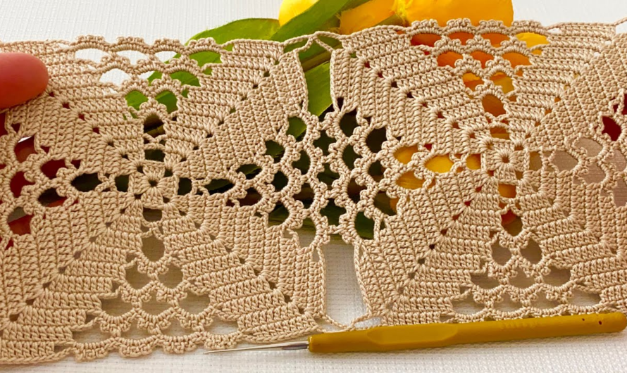 🌟Extraordinary Crochet Motif Pattern Multipurpose Runner, Blouse 💖💕