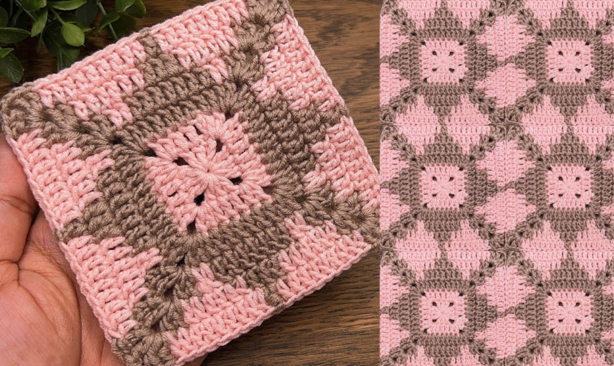 💖😘How to crochet square tutorial ,very easy for beginners