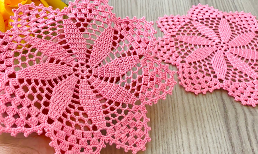 🌀 Solid Textured Pinwheel Square Motif Tutorial💖🌺🌸🌷