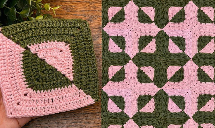 🌺How to Crochet Square blanket Pattern-very easy for beginners✨💖🌺