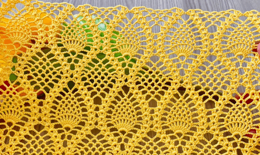 💎🍍 Diamond and Pineapple Blouse Motif Tutorial🧶👍