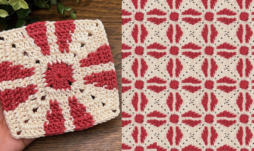 😘🌺Crochet Granny Square Tutorial for beginners