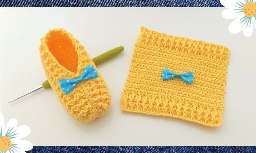 Easy Crochet Booties for Beginners with Yellow Color – Step-by-Step Guide