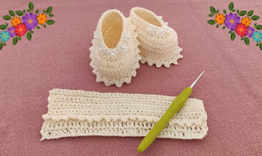 How to Make Very Easy Crochet Booties for Beginners with White Color – Step-by-Step Guide
