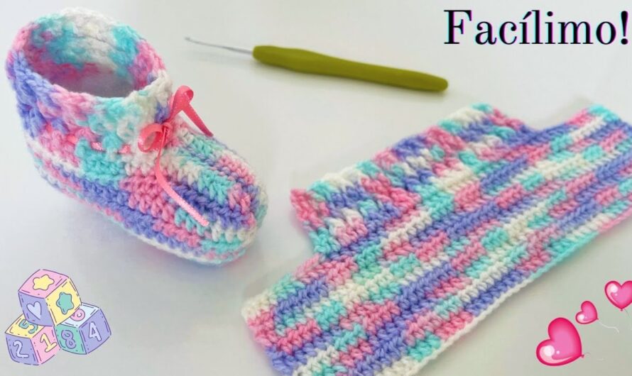 How to Make an Easy Step-by-Step Crochet Shoe for Baby with Striped Color – Complete Beginner Guide